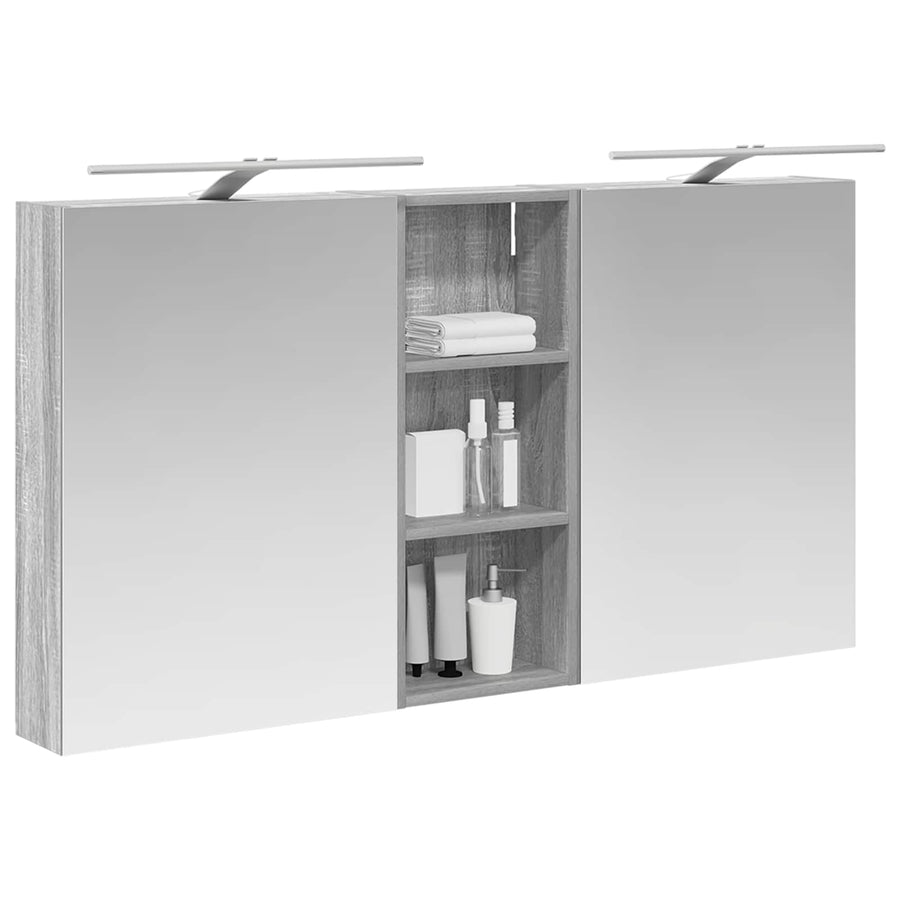 Badkamerkastenset 3 pcs 130 x 14,5 x 70 cm Bewerkt hout