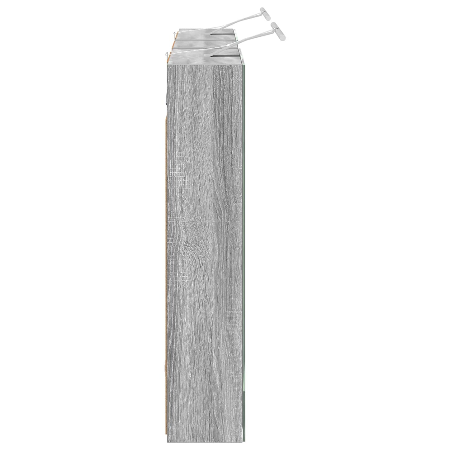 Badkamerkastenset 3 pcs 130 x 14,5 x 70 cm Bewerkt hout