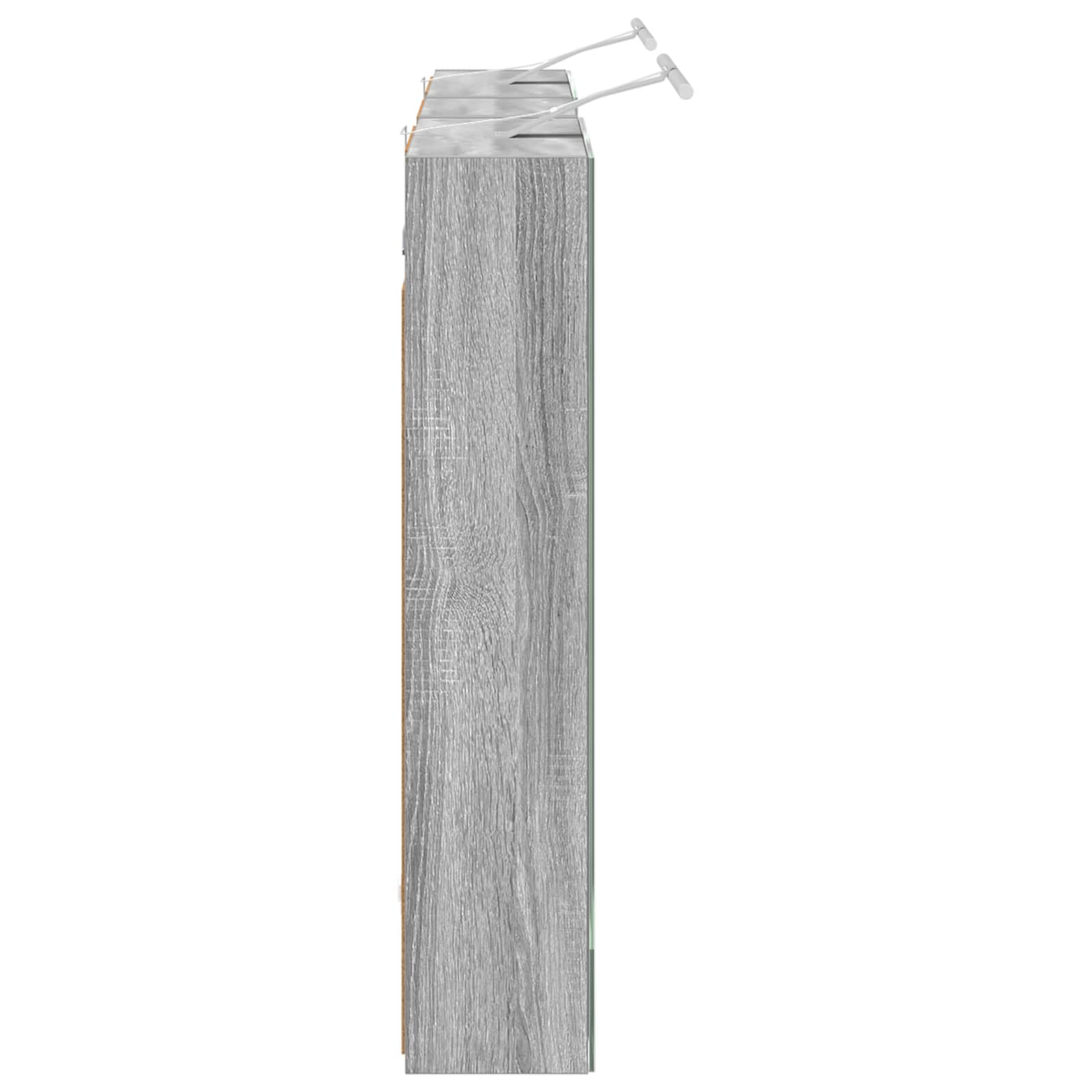 Badkamerkastenset 3 pcs 130 x 14,5 x 70 cm Bewerkt hout