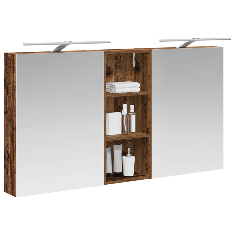 Badkamerkastenset 3 pcs 130 x 14,5 x 70 cm Bewerkt hout
