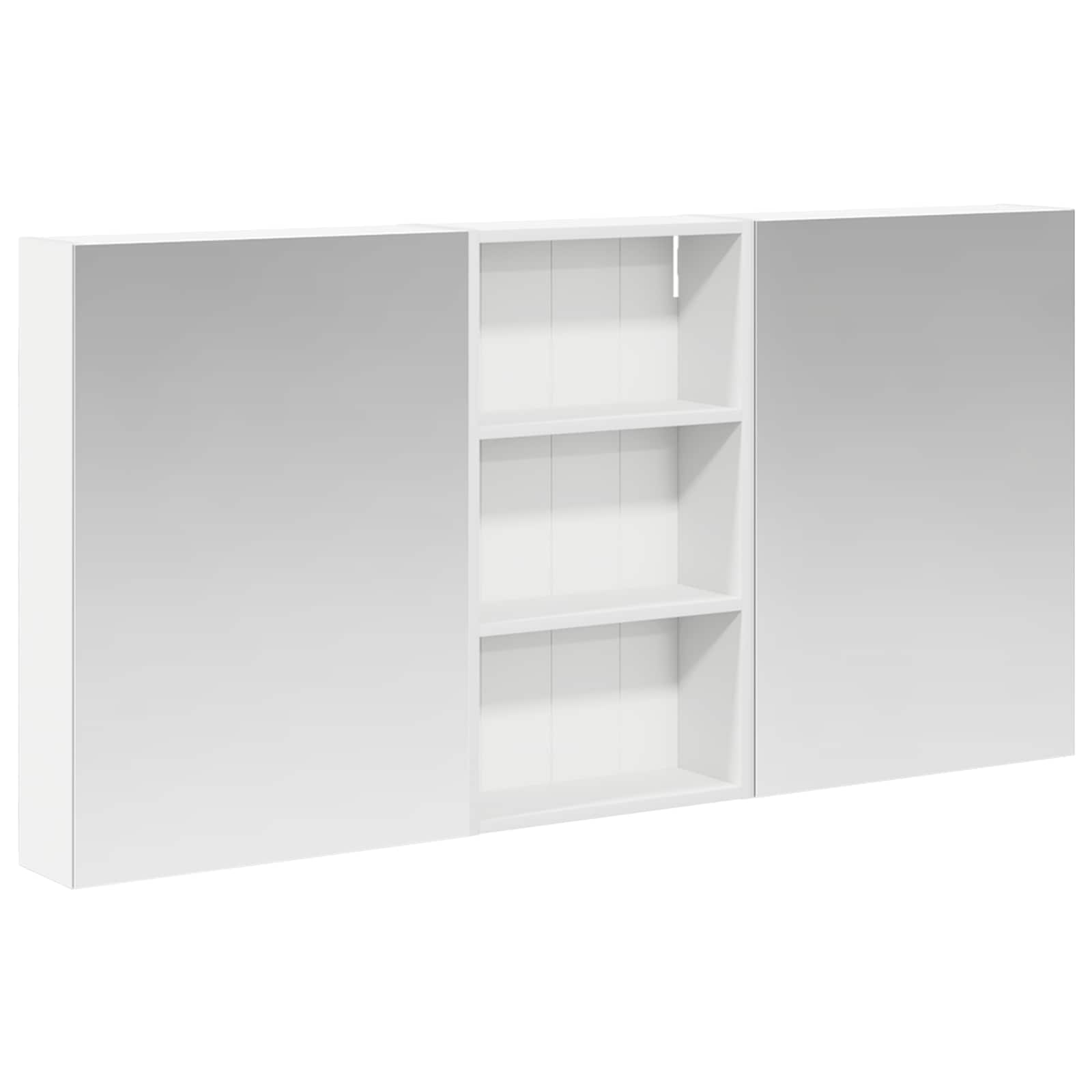 Badkamerkastenset 3 pcs 140 x 14,5 x 70 cm Bewerkt hout