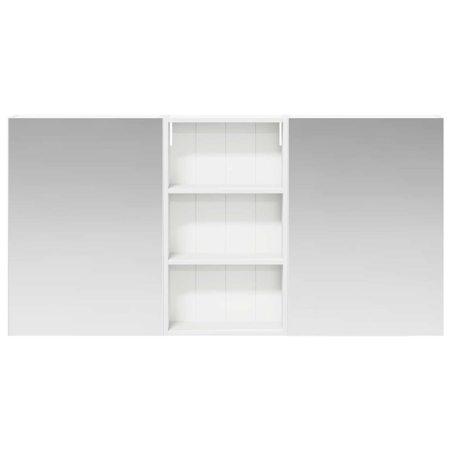 Badkamerkastenset 3 pcs 140 x 14,5 x 70 cm Bewerkt hout