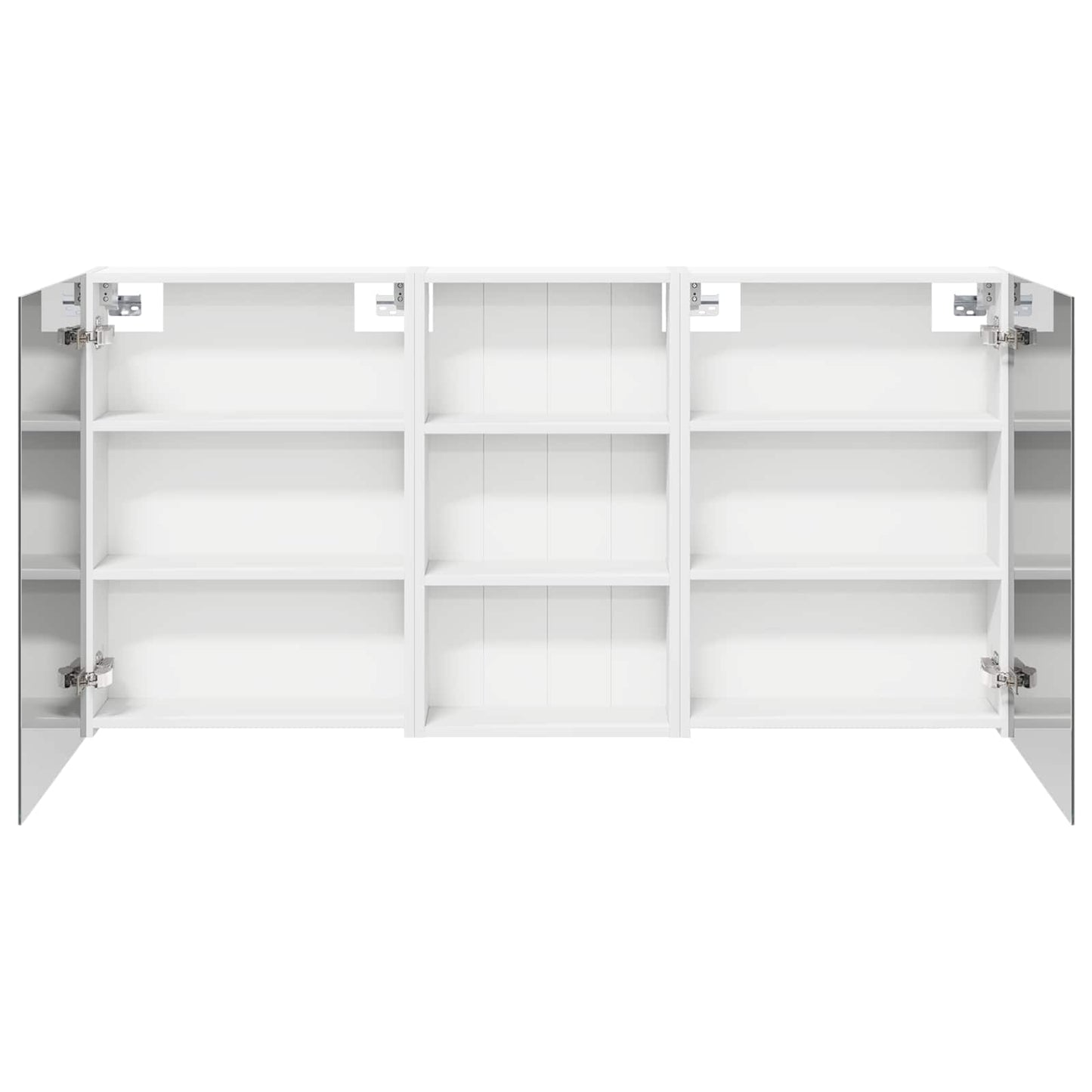 Badkamerkastenset 3 pcs 140 x 14,5 x 70 cm Bewerkt hout