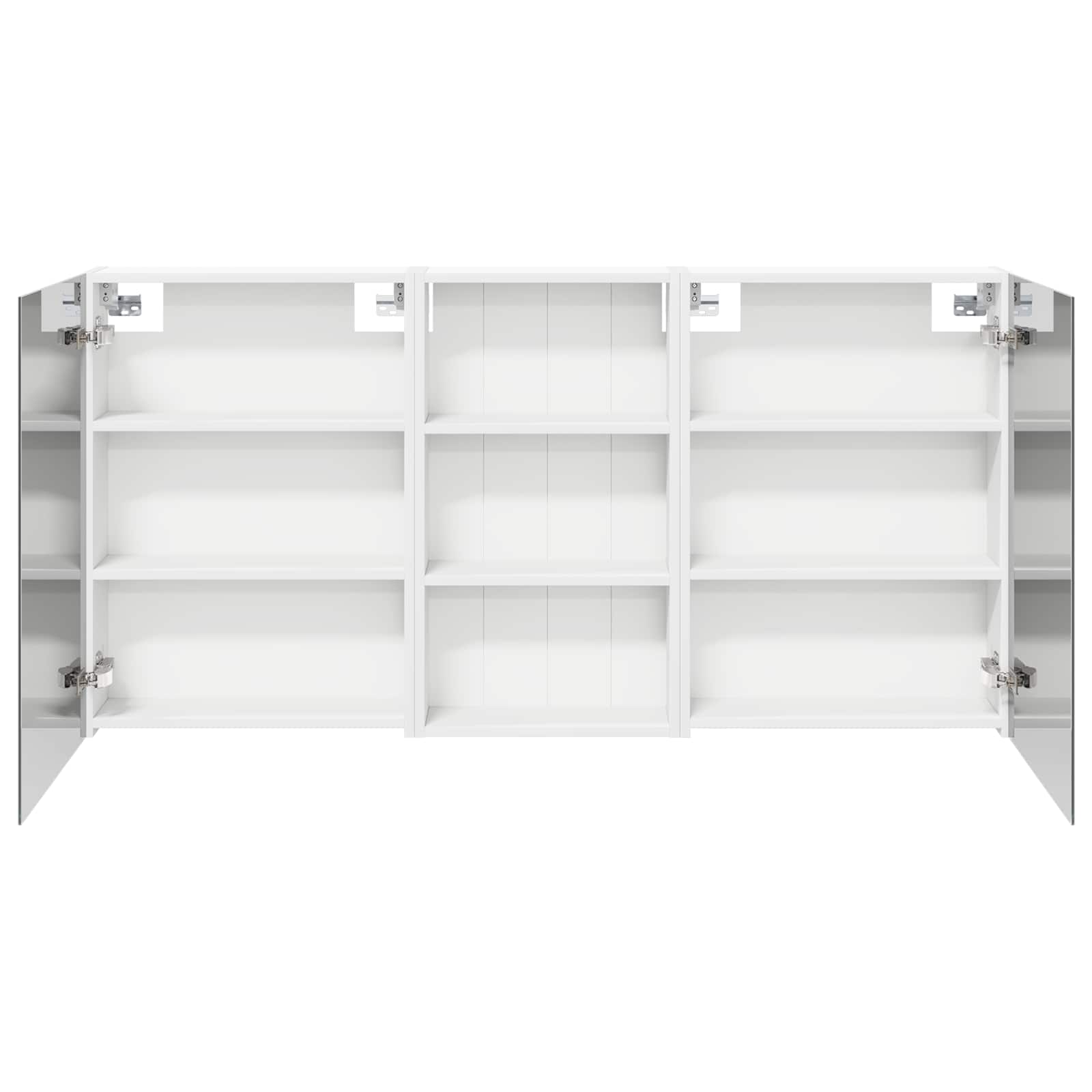 Badkamerkastenset 3 pcs 140 x 14,5 x 70 cm Bewerkt hout