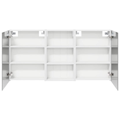 Badkamerkastenset 3 pcs 140 x 14,5 x 70 cm Bewerkt hout