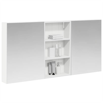 Badkamerkastenset 3 pcs 140 x 14,5 x 70 cm Bewerkt hout