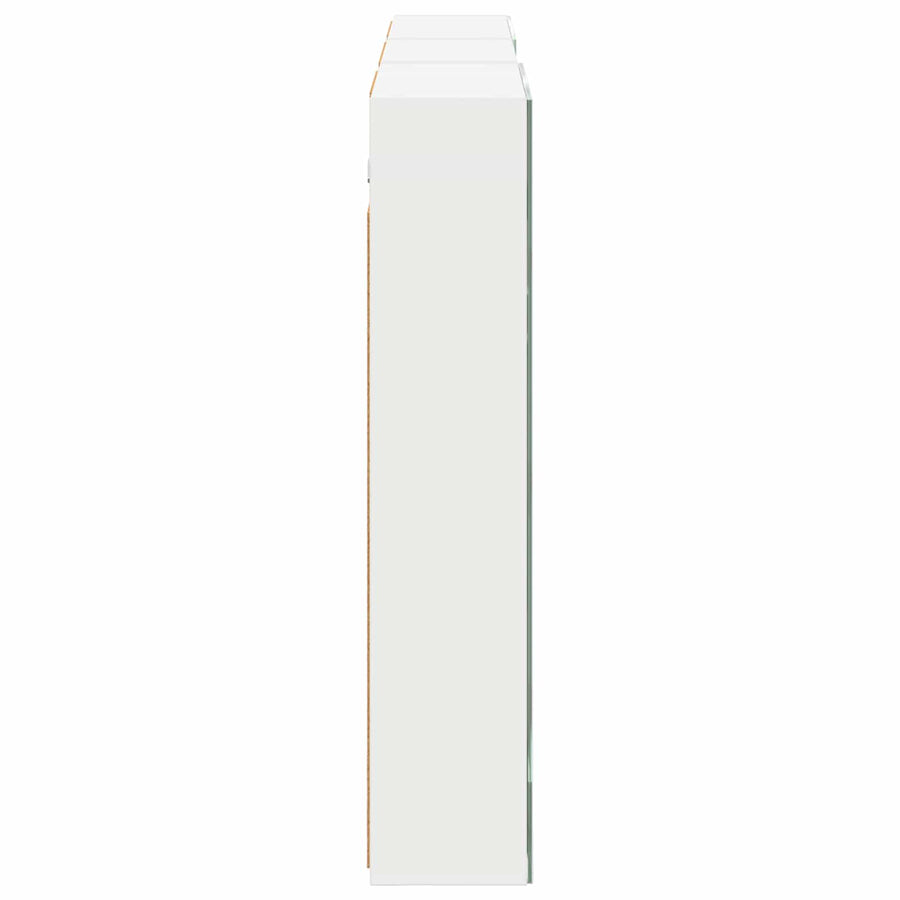 Badkamerkastenset 3 pcs 140 x 14,5 x 70 cm Bewerkt hout