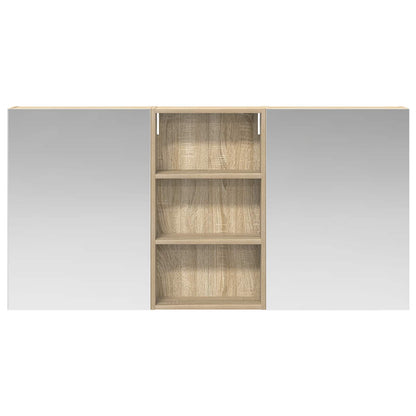 Badkamerkastenset 3 pcs 140 x 14,5 x 70 cm Bewerkt hout
