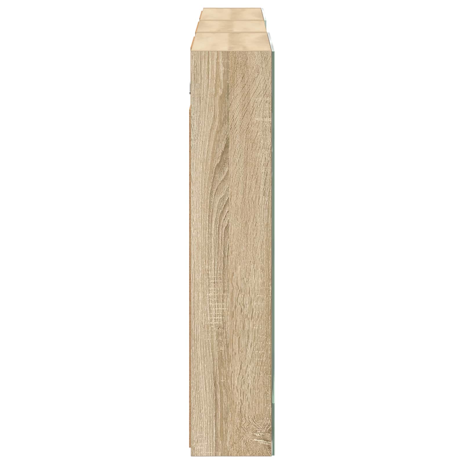 Badkamerkastenset 3 pcs 140 x 14,5 x 70 cm Bewerkt hout