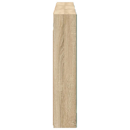 Badkamerkastenset 3 pcs 140 x 14,5 x 70 cm Bewerkt hout