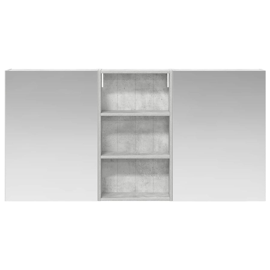 Badkamerkastenset 3 pcs 140 x 14,5 x 70 cm Bewerkt hout