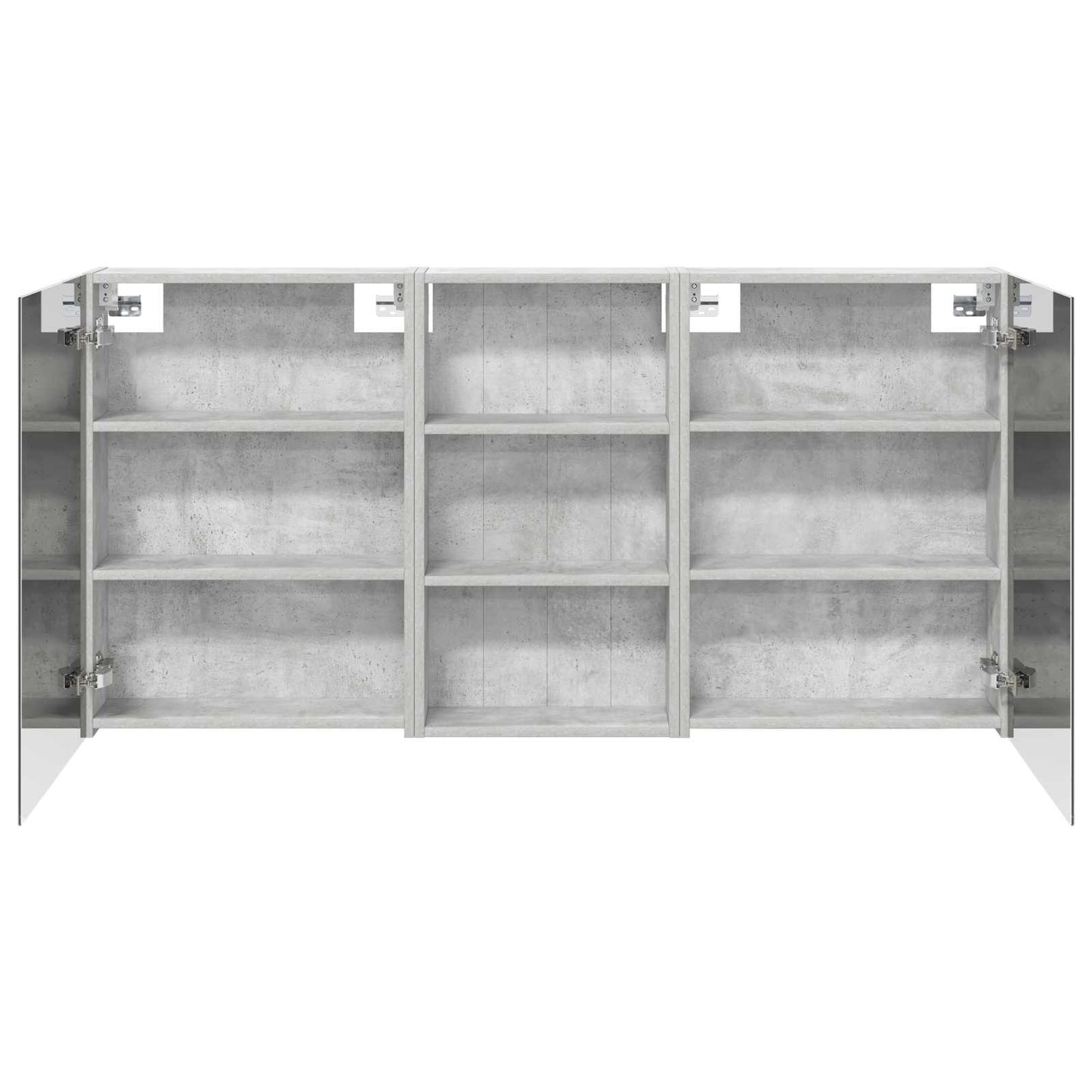 Badkamerkastenset 3 pcs 140 x 14,5 x 70 cm Bewerkt hout