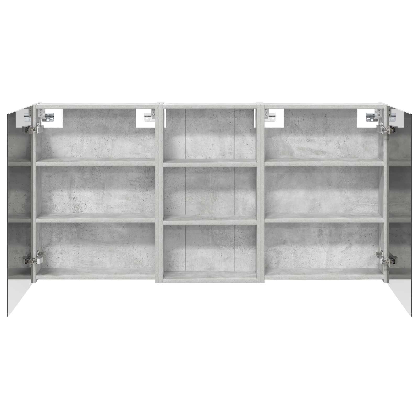 Badkamerkastenset 3 pcs 140 x 14,5 x 70 cm Bewerkt hout