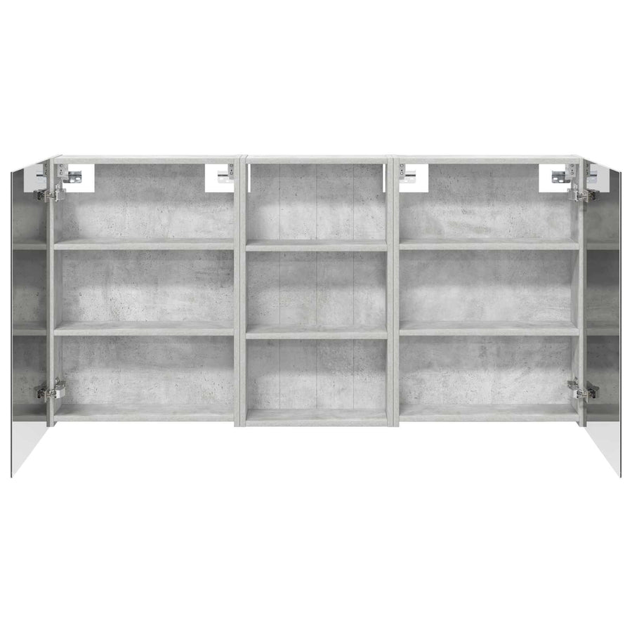 Badkamerkastenset 3 pcs 140 x 14,5 x 70 cm Bewerkt hout