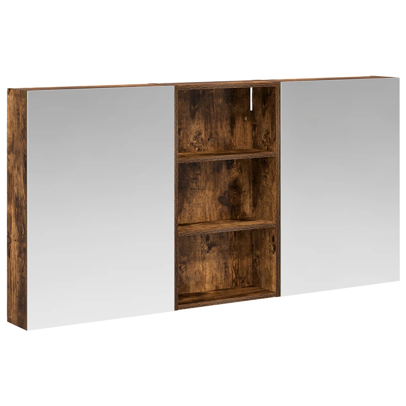 Badkamerkastenset 3 pcs 140 x 14,5 x 70 cm Bewerkt hout