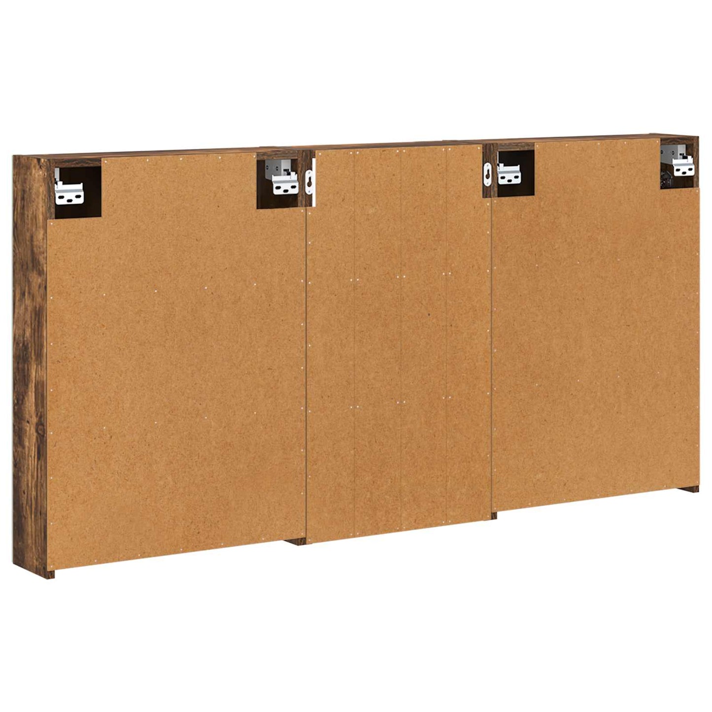 Badkamerkastenset 3 pcs 140 x 14,5 x 70 cm Bewerkt hout