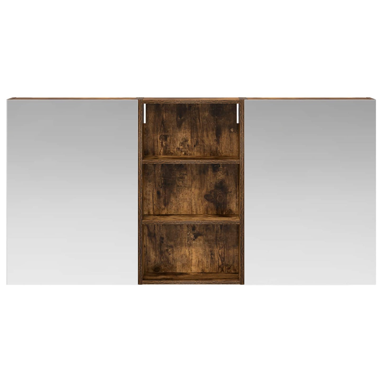 Badkamerkastenset 3 pcs 140 x 14,5 x 70 cm Bewerkt hout