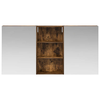 Badkamerkastenset 3 pcs 140 x 14,5 x 70 cm Bewerkt hout