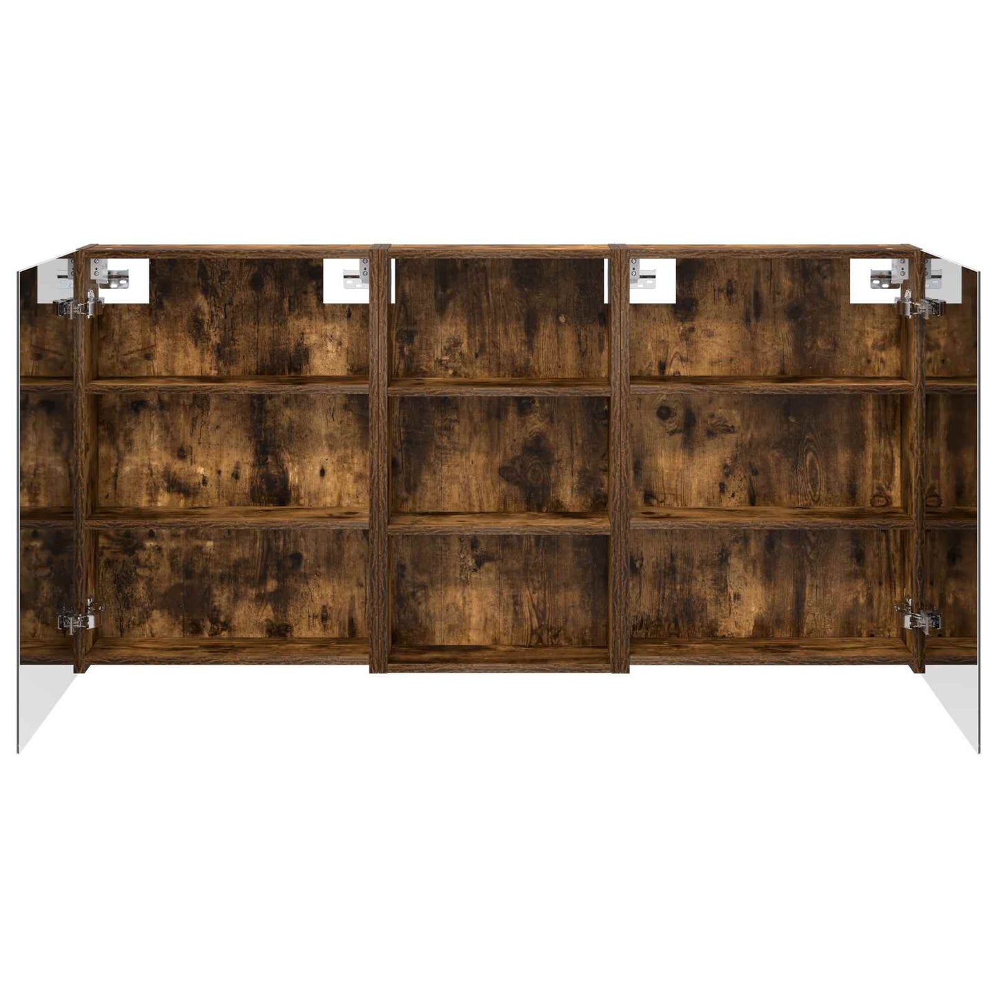 Badkamerkastenset 3 pcs 140 x 14,5 x 70 cm Bewerkt hout