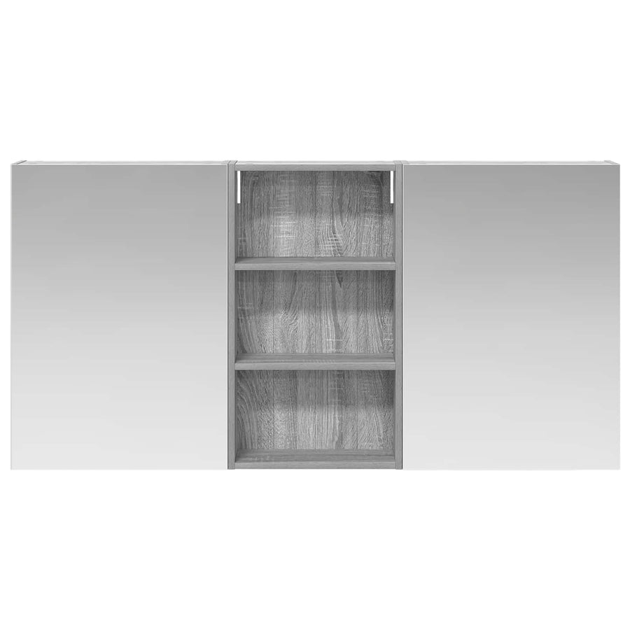 Badkamerkastenset 3 pcs 140 x 14,5 x 70 cm Bewerkt hout