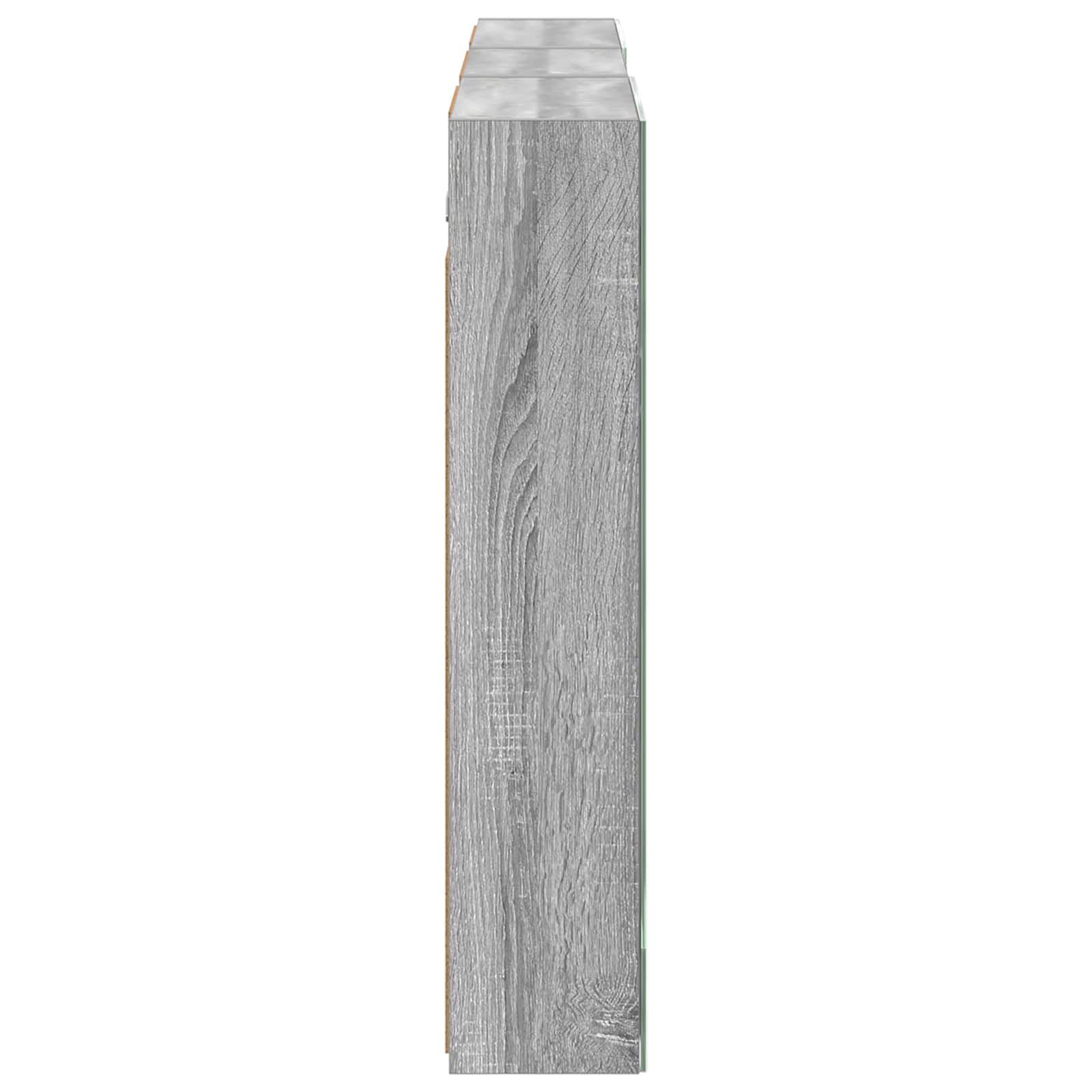 Badkamerkastenset 3 pcs 140 x 14,5 x 70 cm Bewerkt hout