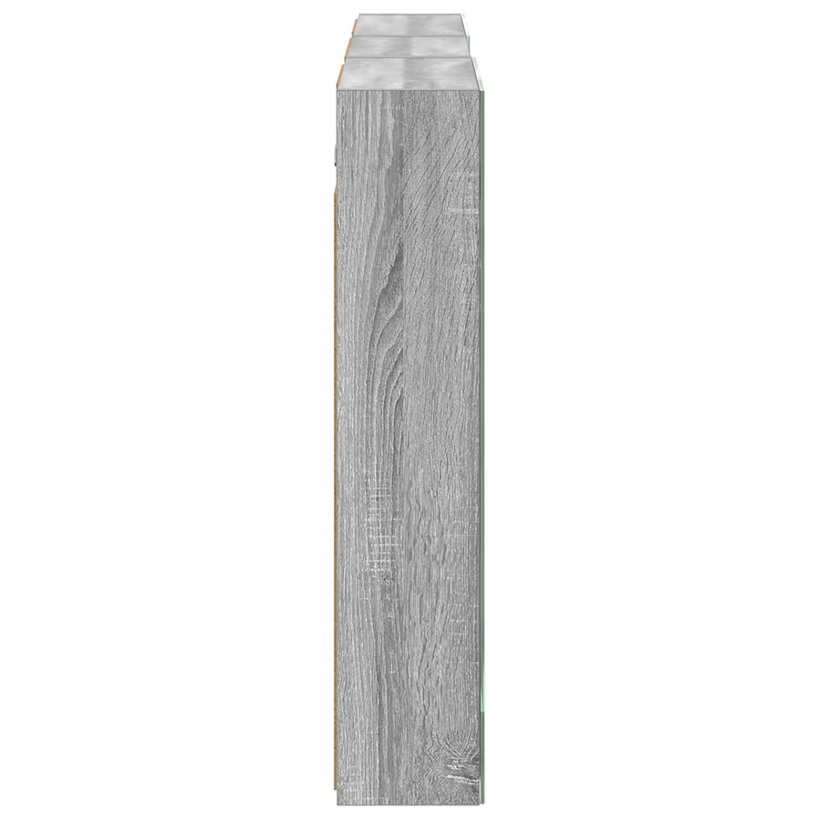Badkamerkastenset 3 pcs 140 x 14,5 x 70 cm Bewerkt hout
