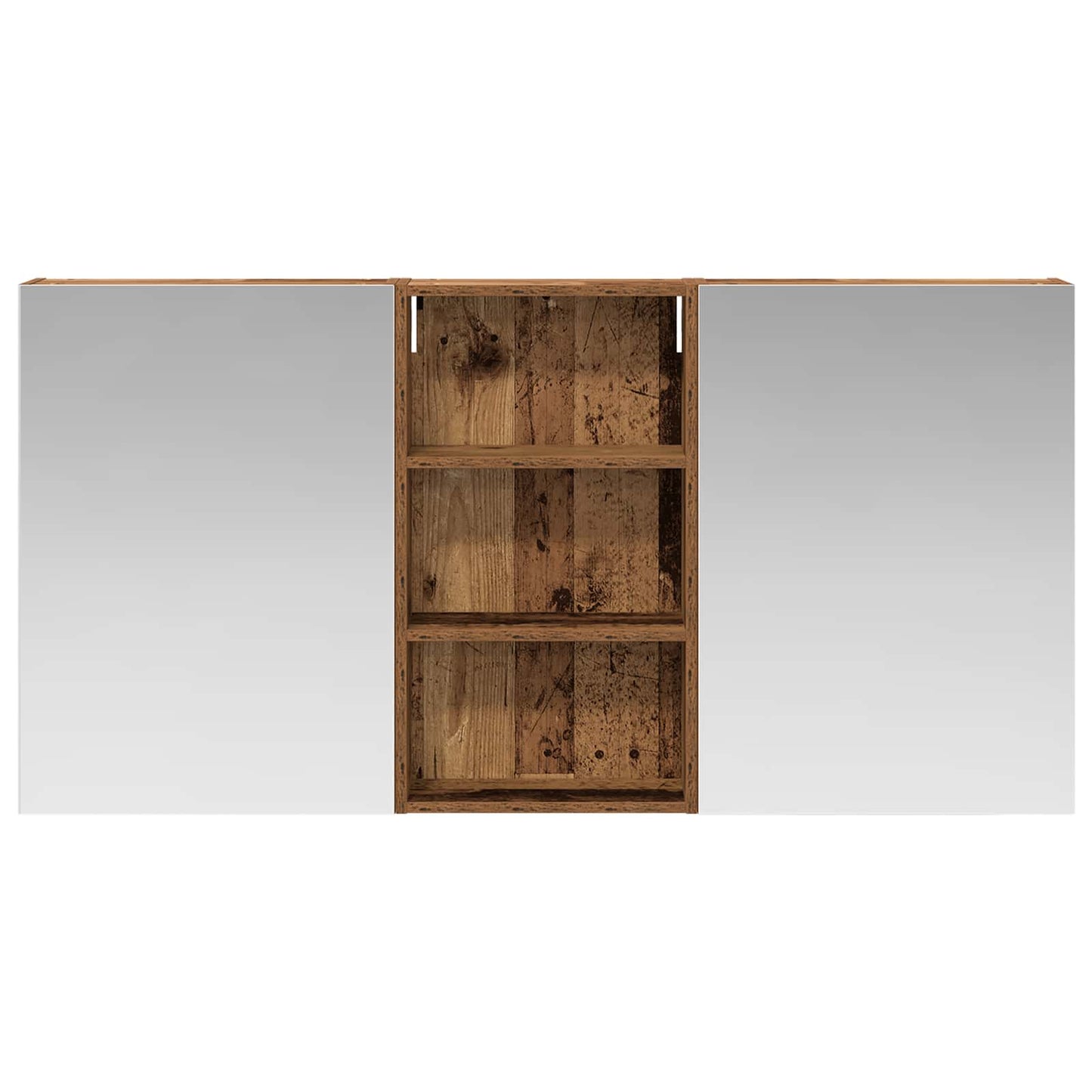 Badkamerkastenset 3 pcs 140 x 14,5 x 70 cm Bewerkt hout