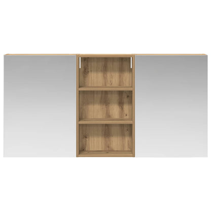 Badkamerkastenset 3 pcs 140 x 14,5 x 70 cm Bewerkt hout