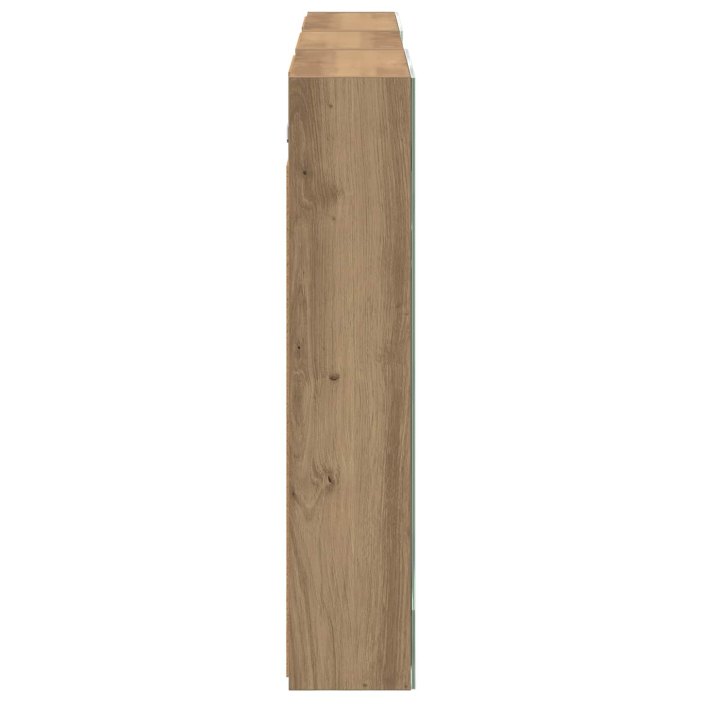 Badkamerkastenset 3 pcs 140 x 14,5 x 70 cm Bewerkt hout