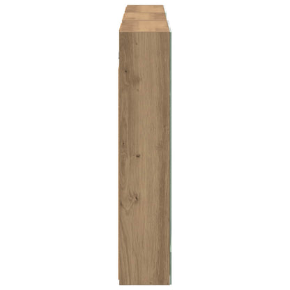Badkamerkastenset 3 pcs 140 x 14,5 x 70 cm Bewerkt hout