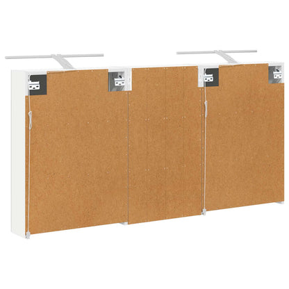 Badkamerkastenset 3 pcs 140 x 14,5 x 70 cm Bewerkt hout