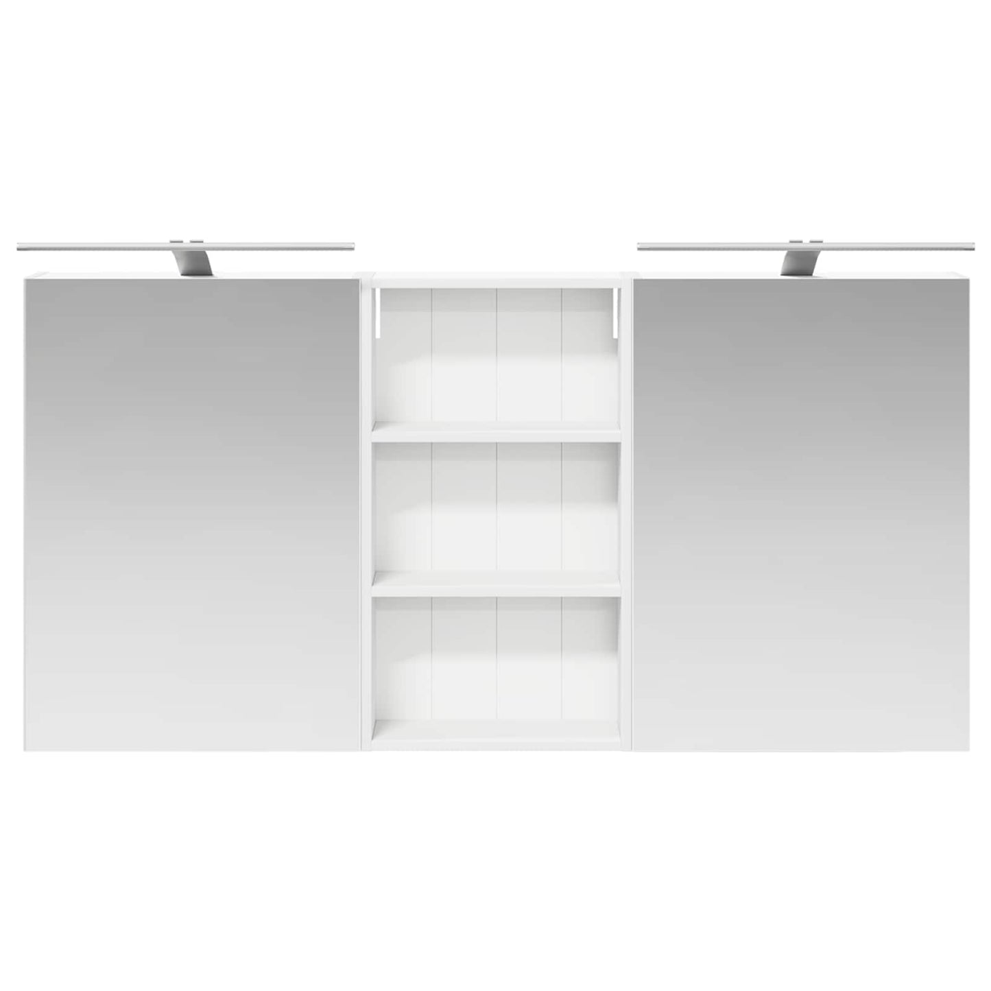 Badkamerkastenset 3 pcs 140 x 14,5 x 70 cm Bewerkt hout