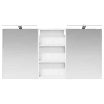 Badkamerkastenset 3 pcs 140 x 14,5 x 70 cm Bewerkt hout