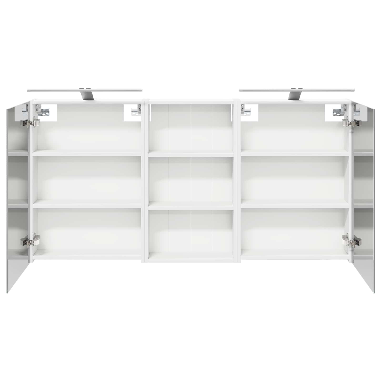 Badkamerkastenset 3 pcs 140 x 14,5 x 70 cm Bewerkt hout