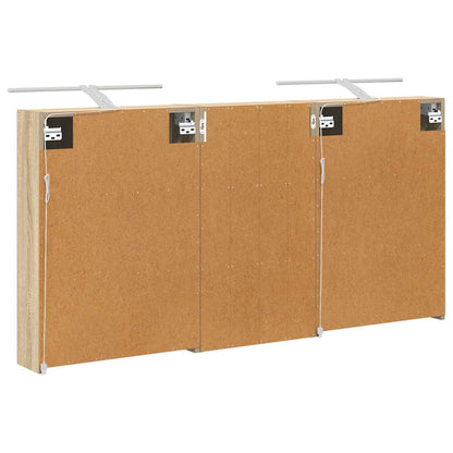 Badkamerkastenset 3 pcs 140 x 14,5 x 70 cm Bewerkt hout