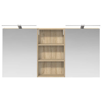 Badkamerkastenset 3 pcs 140 x 14,5 x 70 cm Bewerkt hout