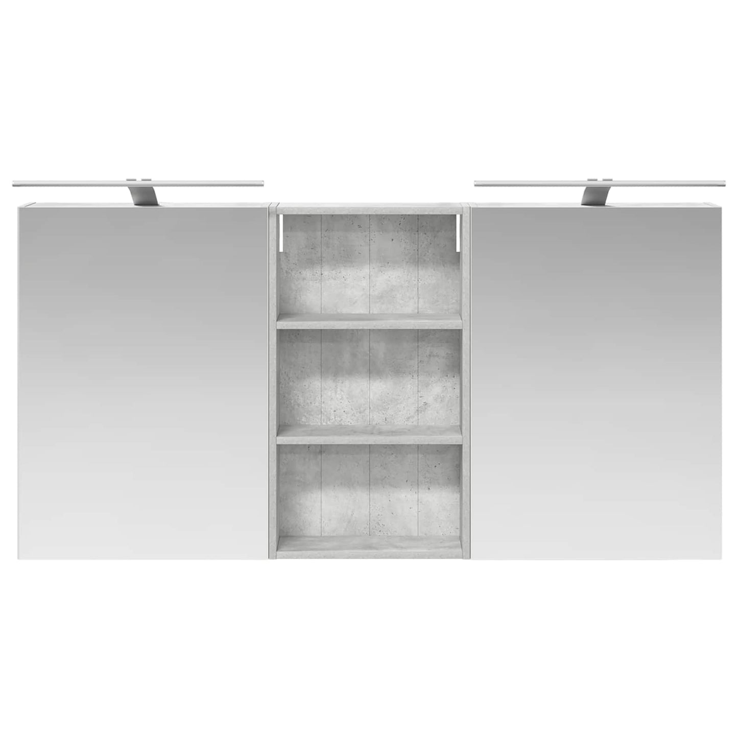 Badkamerkastenset 3 pcs 140 x 14,5 x 70 cm Bewerkt hout
