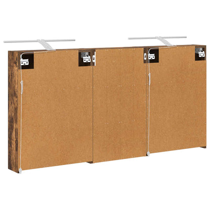 Badkamerkastenset 3 pcs 140 x 14,5 x 70 cm Bewerkt hout