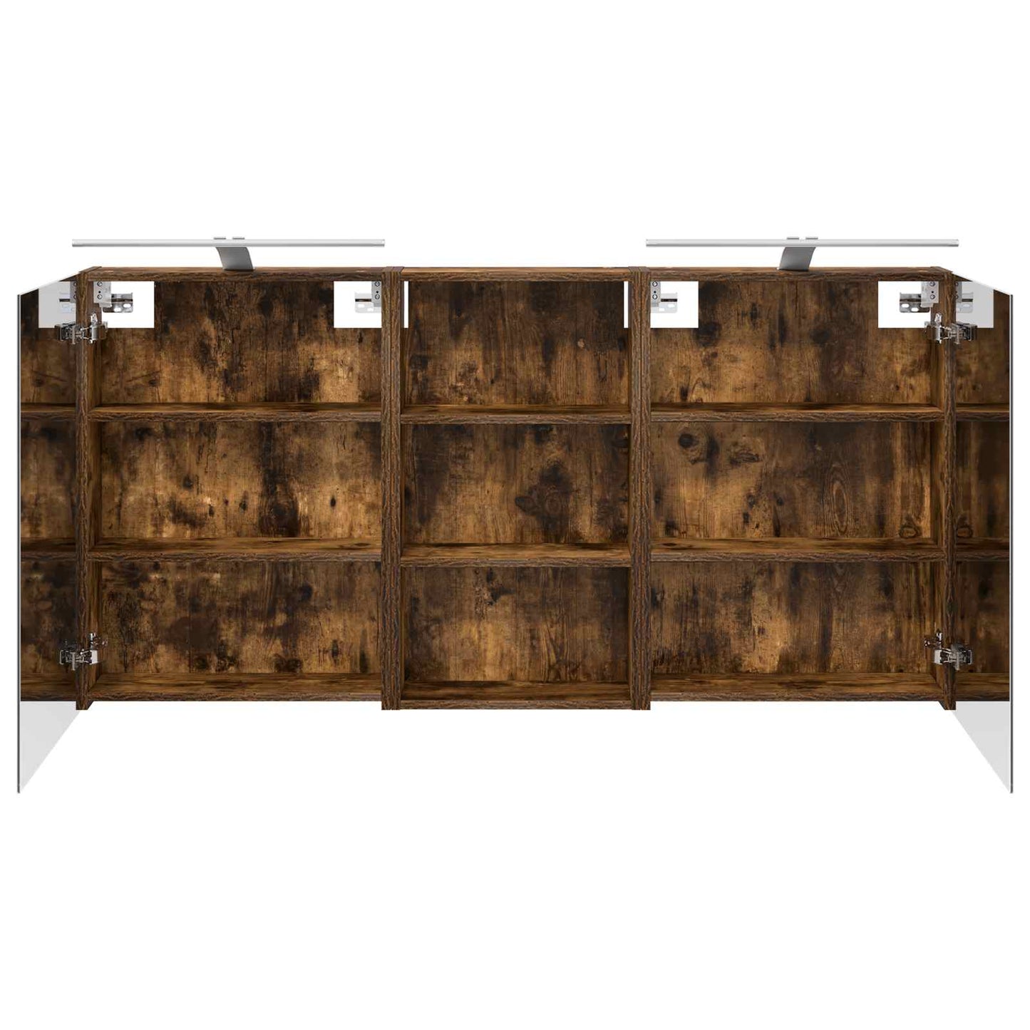 Badkamerkastenset 3 pcs 140 x 14,5 x 70 cm Bewerkt hout