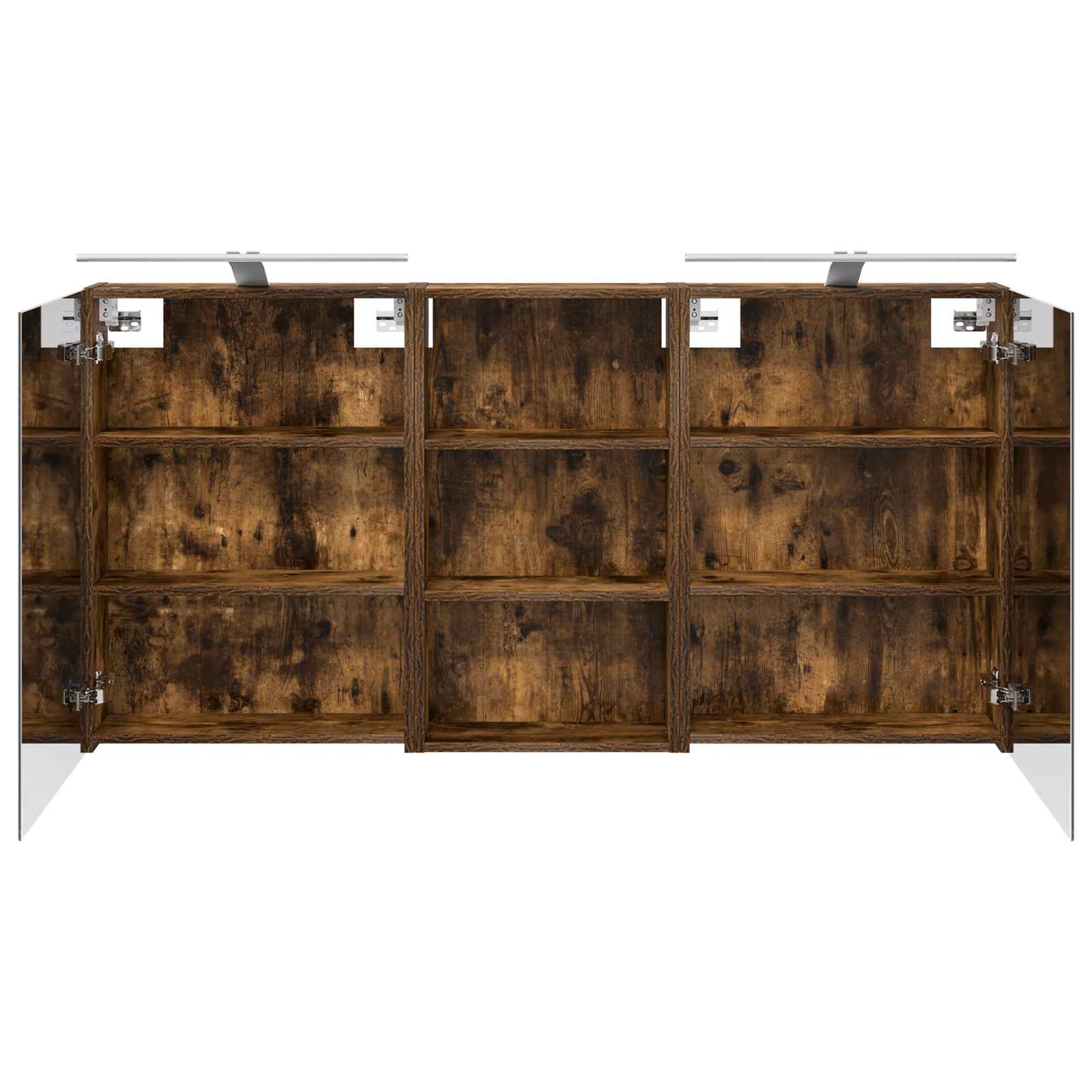 Badkamerkastenset 3 pcs 140 x 14,5 x 70 cm Bewerkt hout