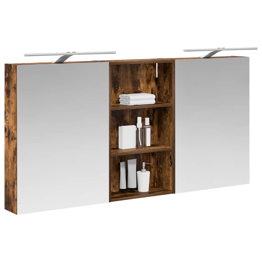Badkamerkastenset 3 pcs 140 x 14,5 x 70 cm Bewerkt hout