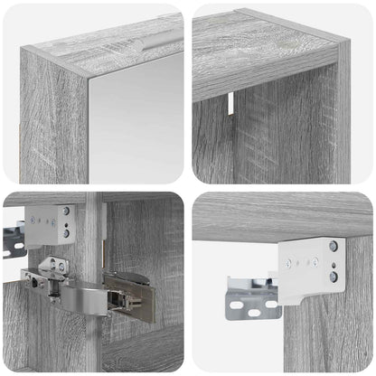 Badkamerkastenset 3 pcs 140 x 14,5 x 70 cm Bewerkt hout