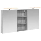 Badkamerkastenset 3 delig 50x14.5x70 cm bewerkt hout