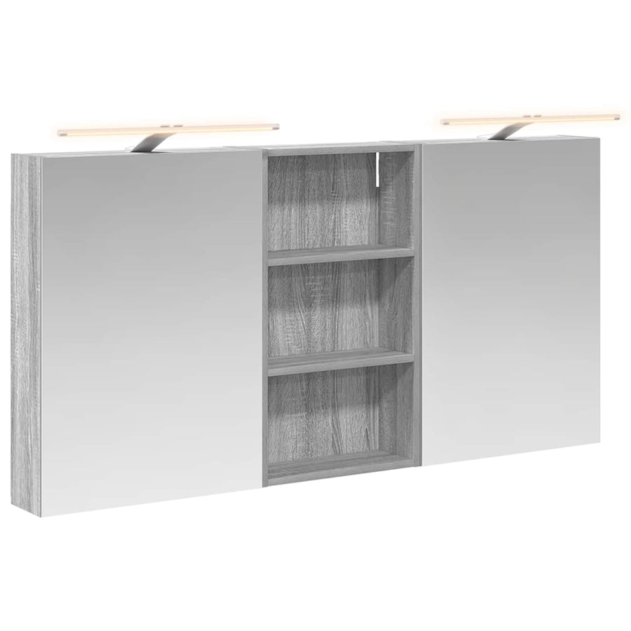 Badkamerkastenset 3 pcs 140 x 14,5 x 70 cm Bewerkt hout