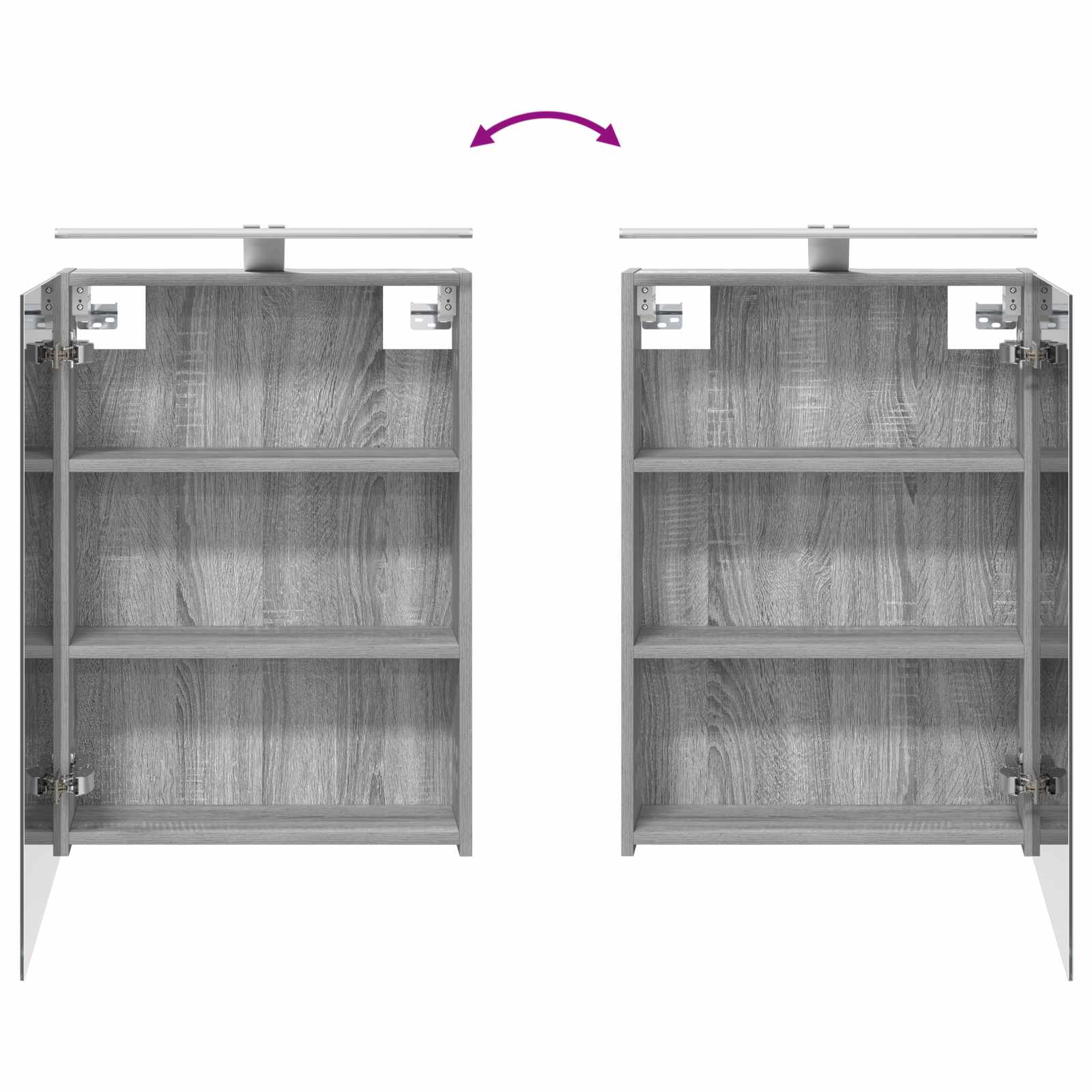 Badkamerkastenset 3 pcs 140 x 14,5 x 70 cm Bewerkt hout