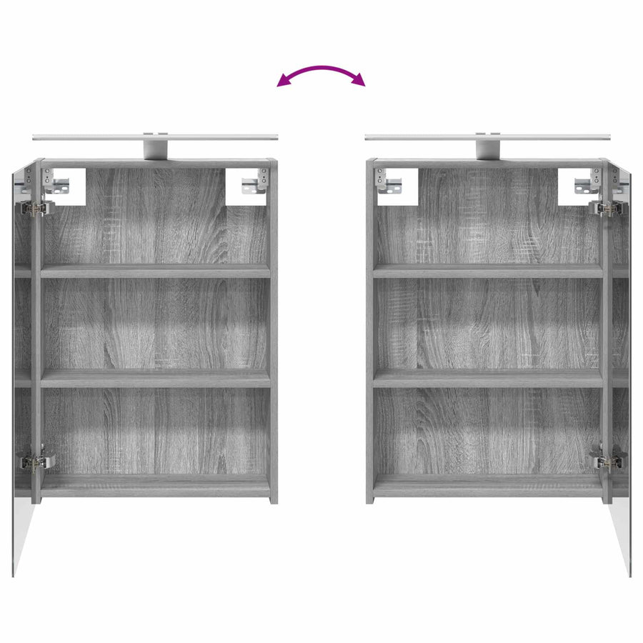 Badkamerkastenset 3 pcs 140 x 14,5 x 70 cm Bewerkt hout