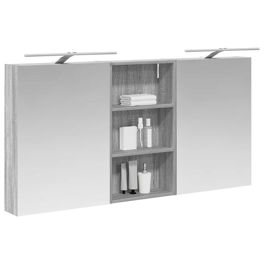 Badkamerkastenset 3 pcs 140 x 14,5 x 70 cm Bewerkt hout