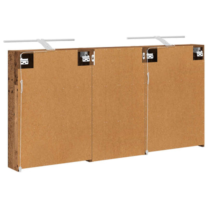 Badkamerkastenset 3 pcs 140 x 14,5 x 70 cm Bewerkt hout