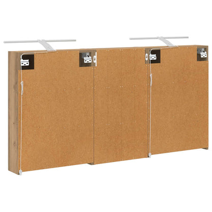 Badkamerkastenset 3 pcs 140 x 14,5 x 70 cm Bewerkt hout