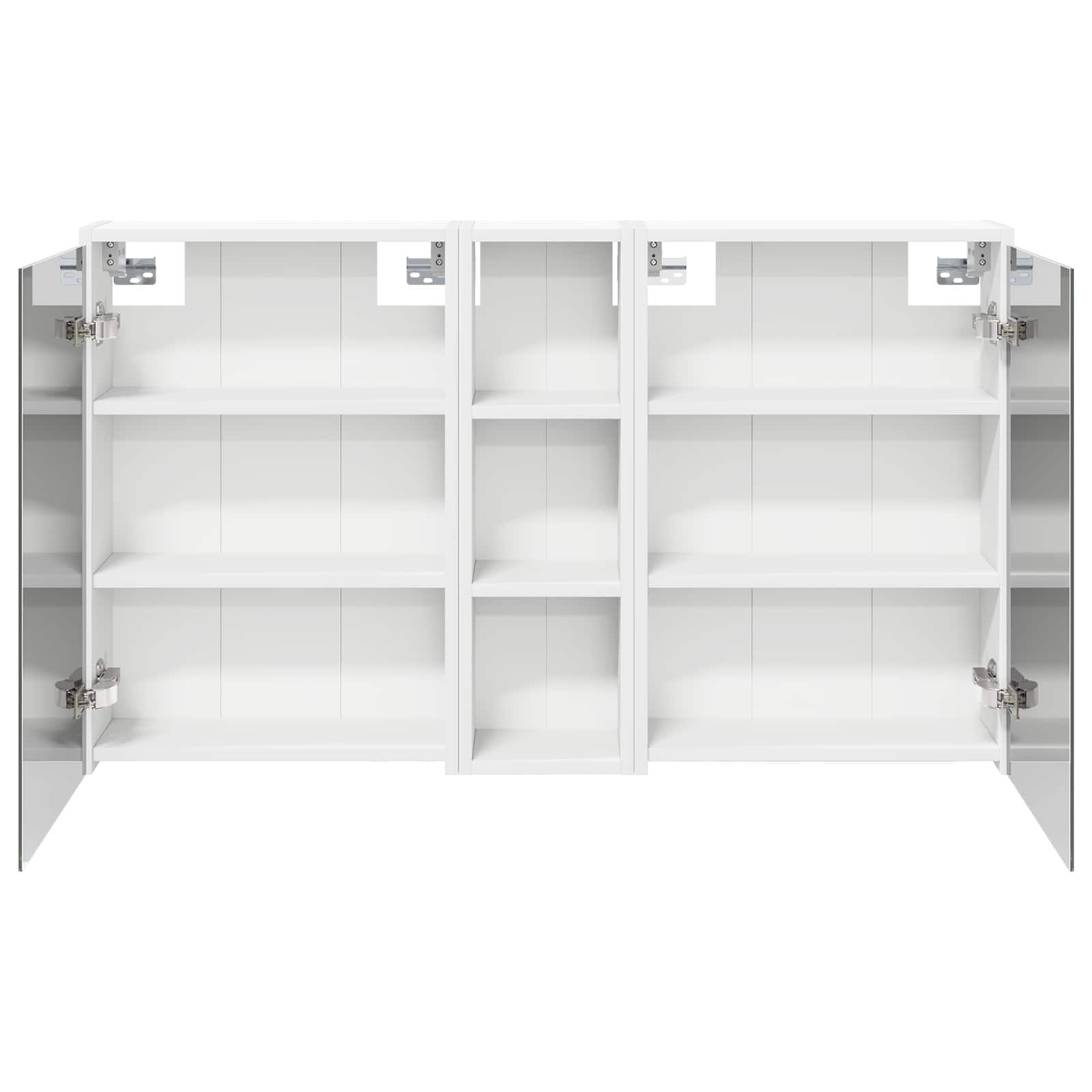 Badkamerkastenset voor 3 pcs 106 x 16 x 62,5 cm Bewerkt hout